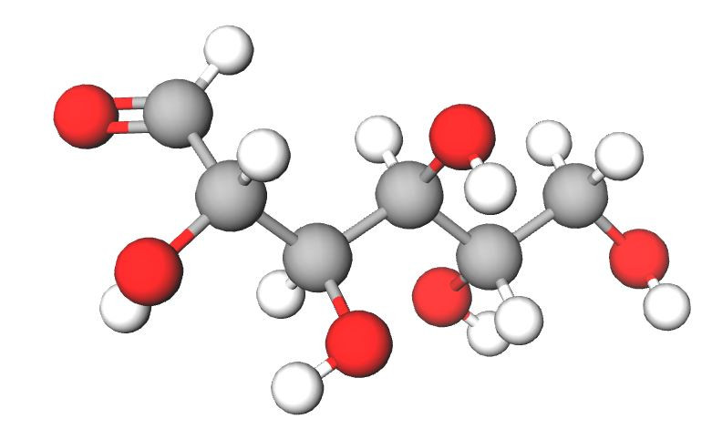 model of glucose molecule