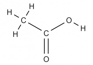 ethanoic acid displayed formula